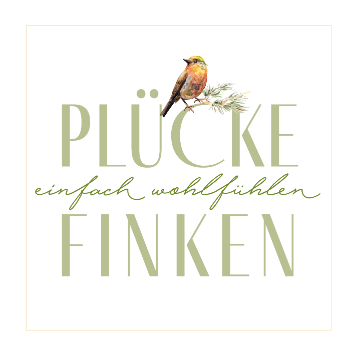 Logo-Plückefinken-Quadrat