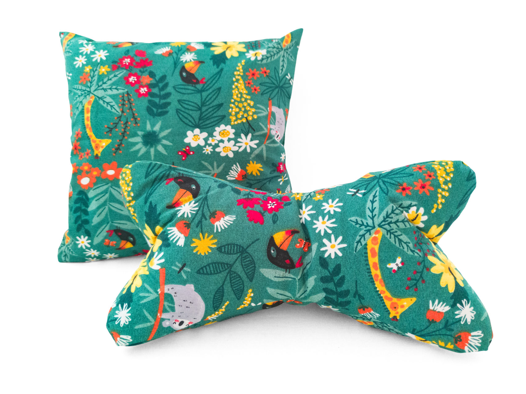 Zweiteiliges-Kissen-Set-Leseknochen-Kissenbezug-40x40cm-Dschungel