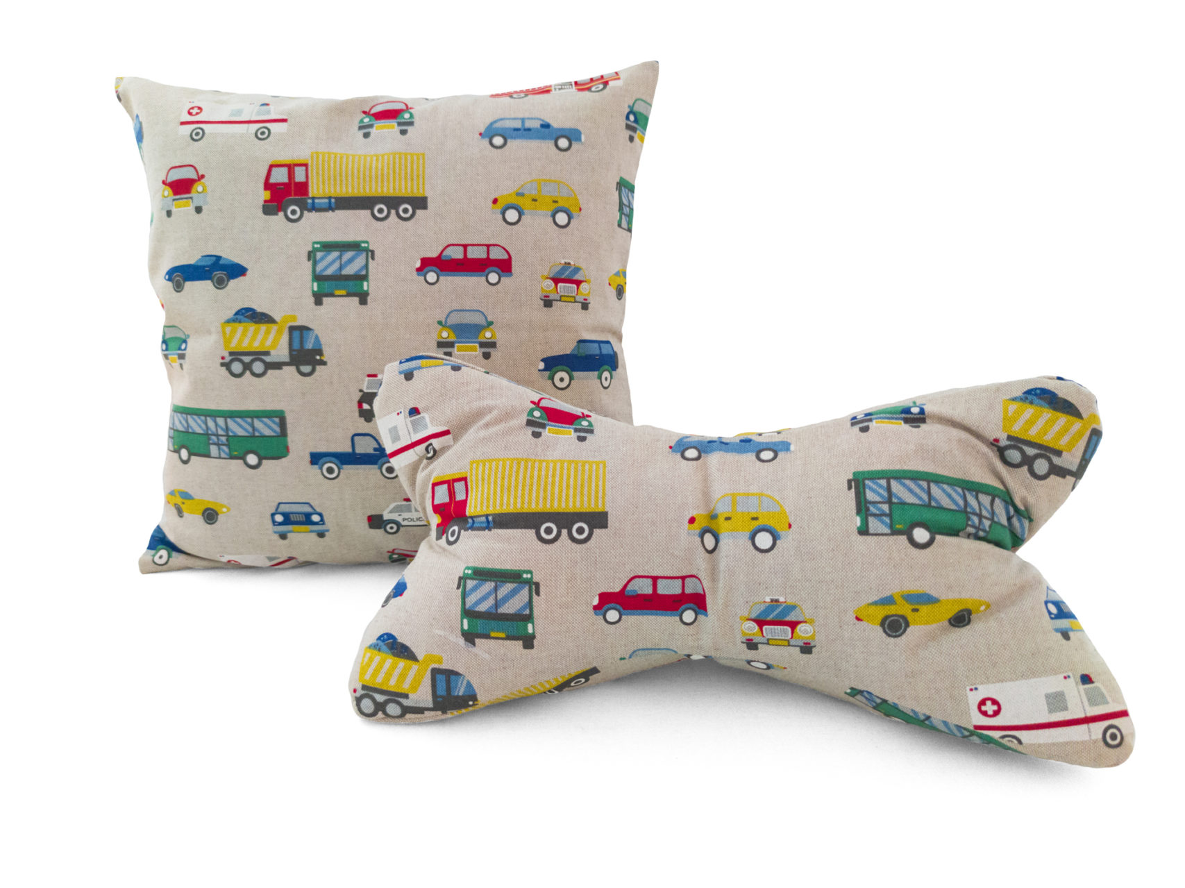 Zweiteiliges-Kissen-Set-Leseknochen-Kissenbezug-40x40cm-Autos