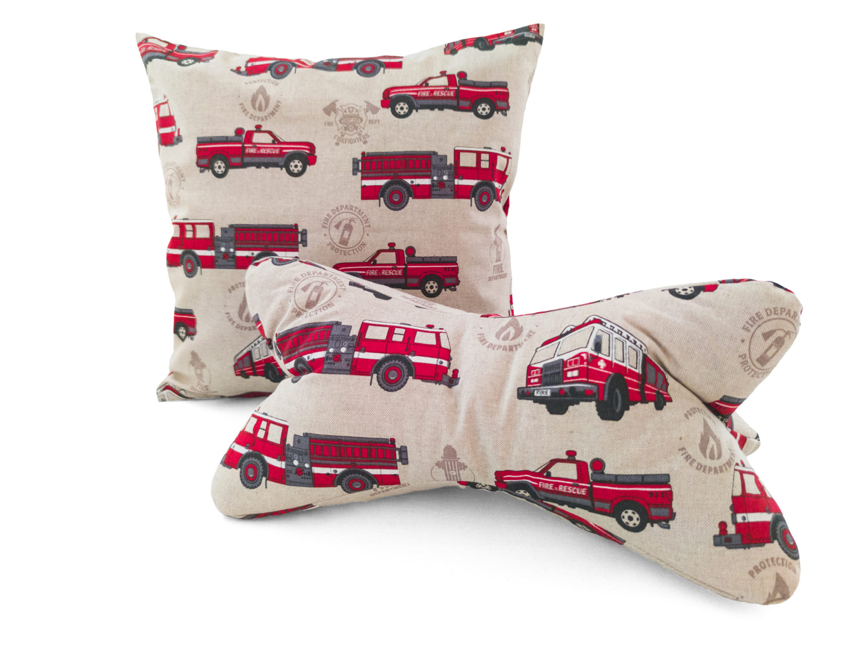Zweiteiliges-Kissen-Set-Leseknochen-Kissenbezug-40x40cm-Feuerwehr