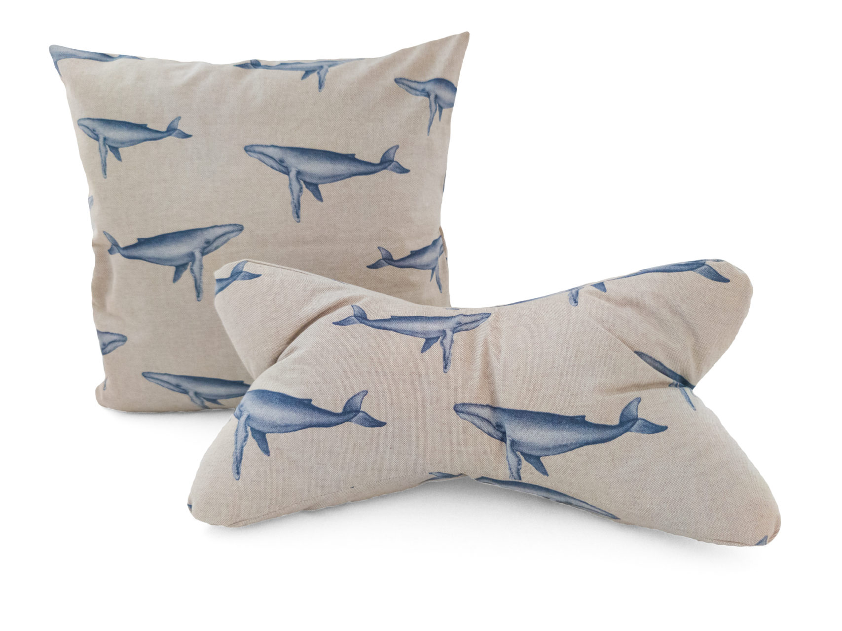 Zweiteiliges-Kissen-Set-Leseknochen-Kissenbezug-40x40cm-Wale