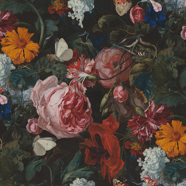 LE-2210027-Stoffdetail-Barockes Blütengemälde
