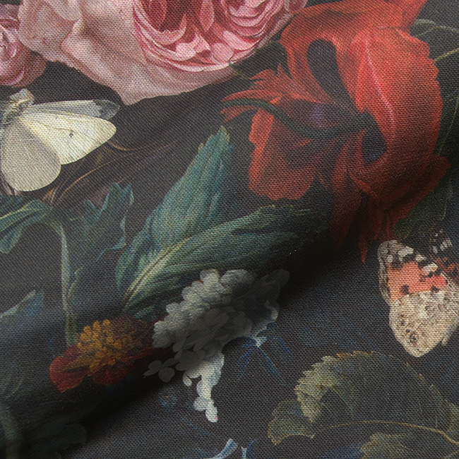 LE-2210027-Stoffdetail-Barockes Blütengemälde