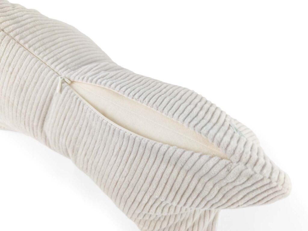 Leseknochenbezug Breitcord Cremeweiß