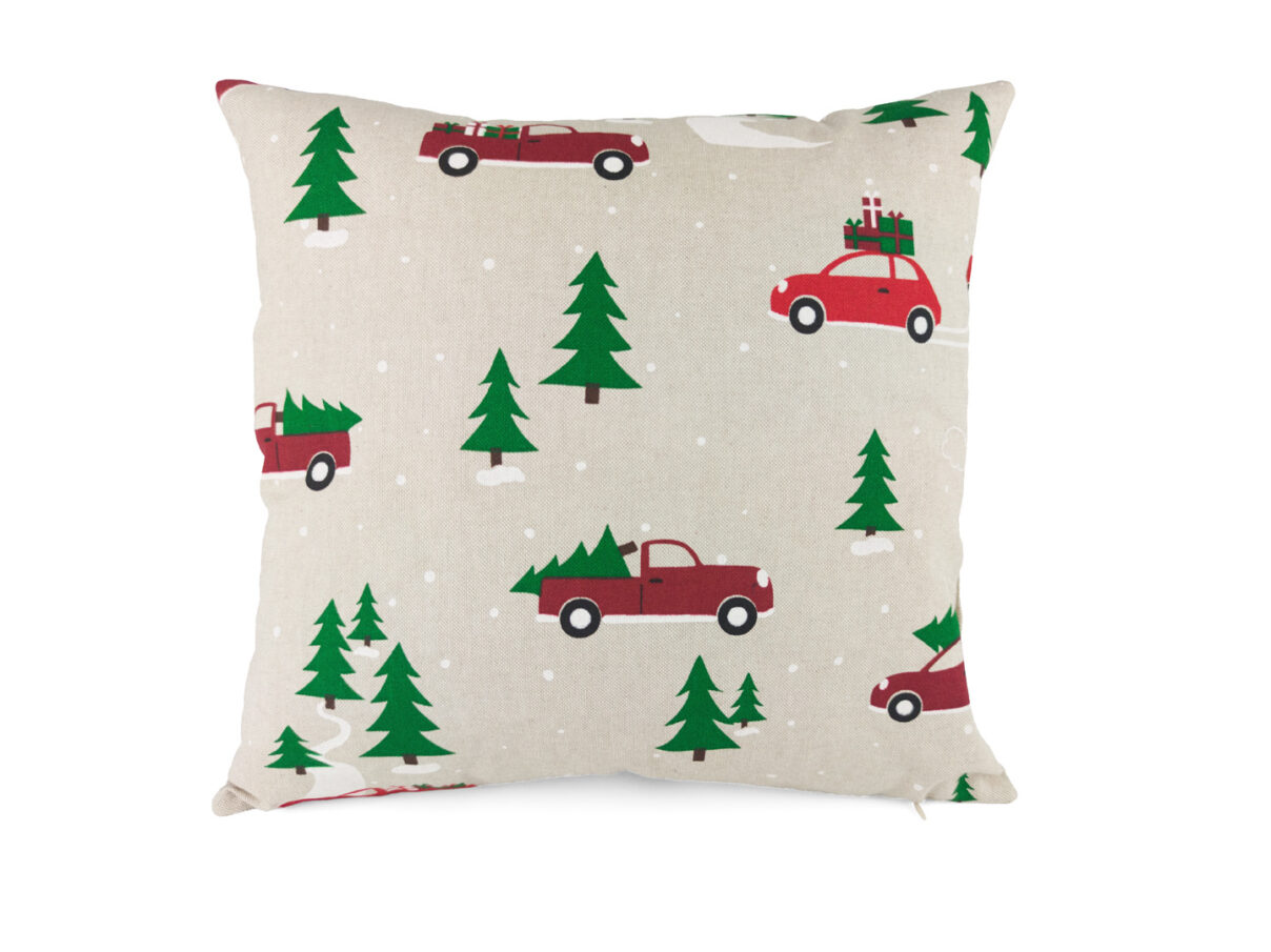 Kissenbezug 40x40cm – Weihnachtsautos
