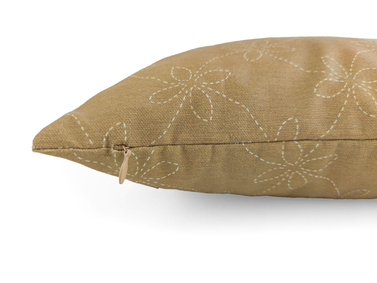 Kissenbezug 40x40cm – Sashiko-Muster khaki
