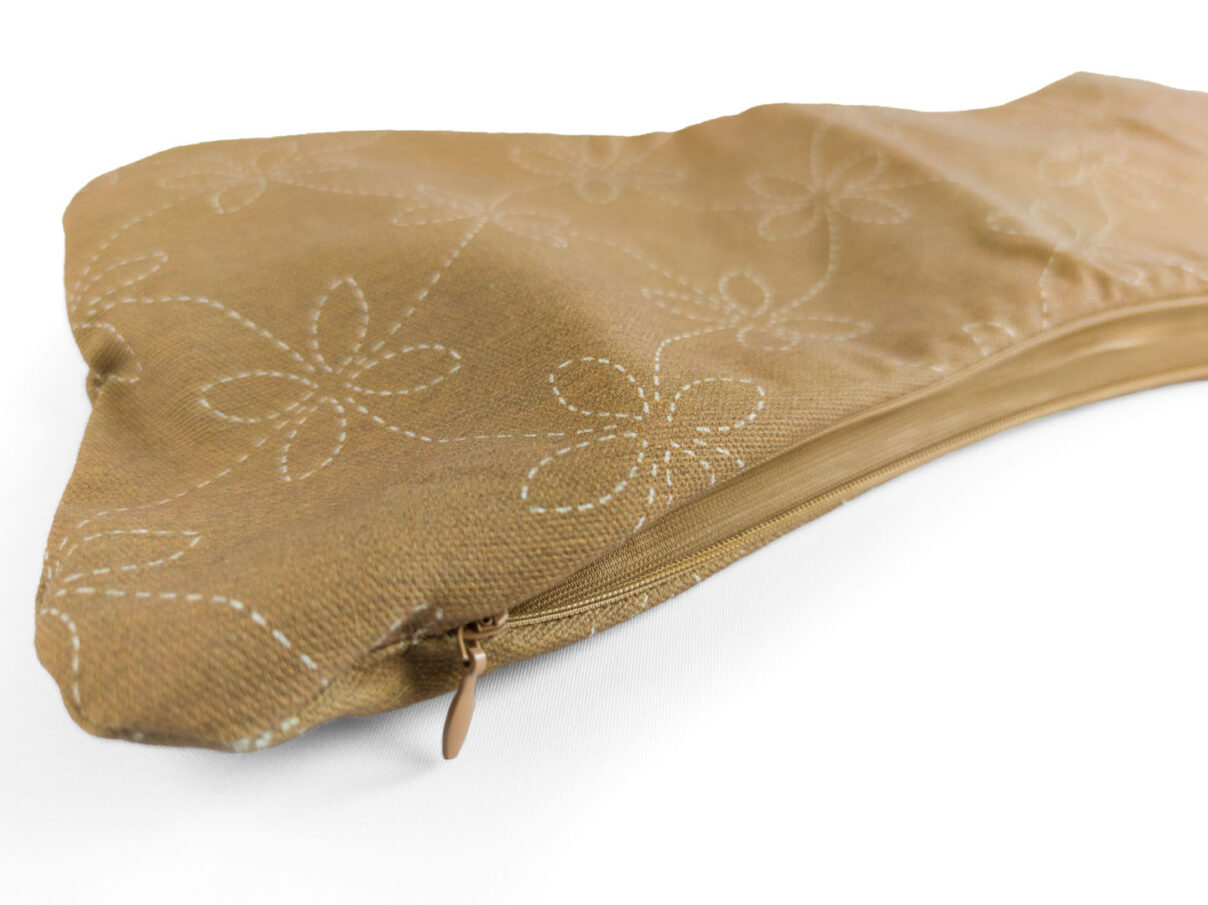 Leseknochenbezug – Sashiko-Muster khaki