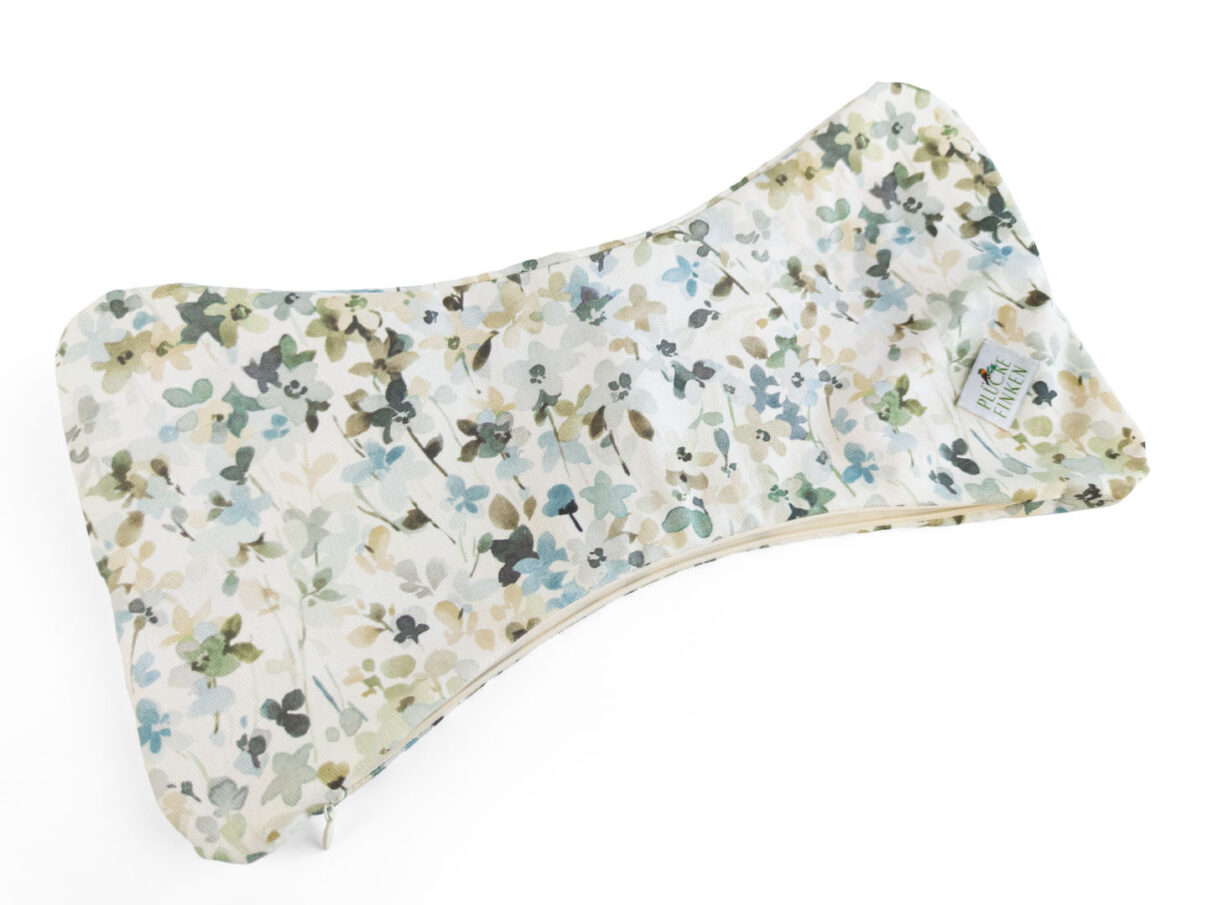 Leseknochenbezug – Aquarell-Blumen blau
