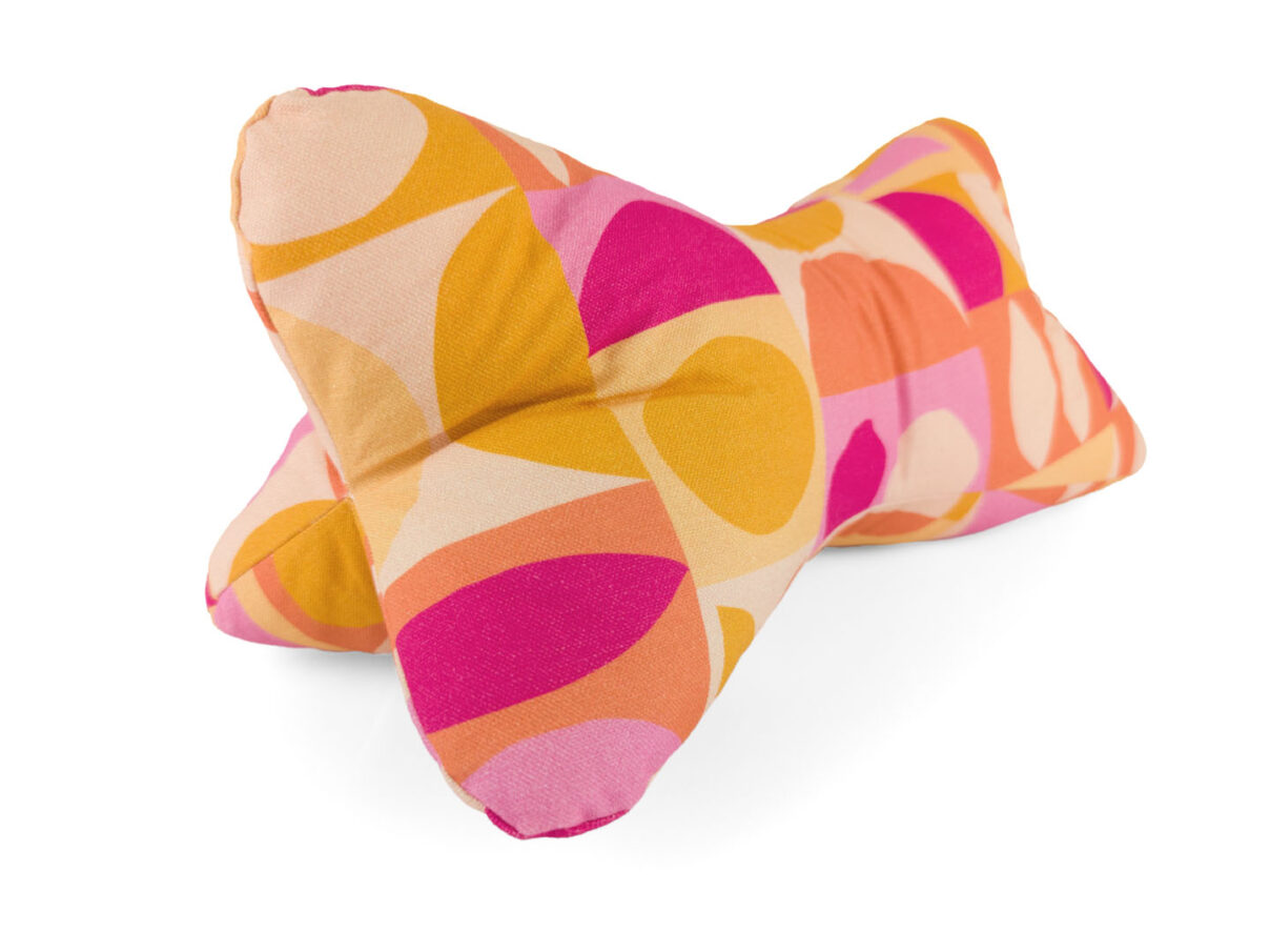 Leseknochen – Retro-Muster pink