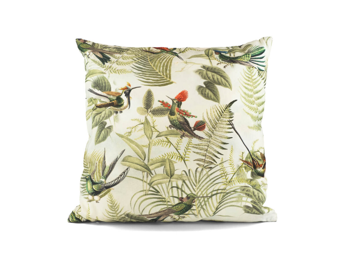 Kissenbezug 40x40cm – Kolibris im Dschungel