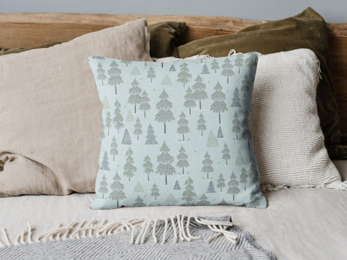Kissenbezug 40x40cm – Winterwald