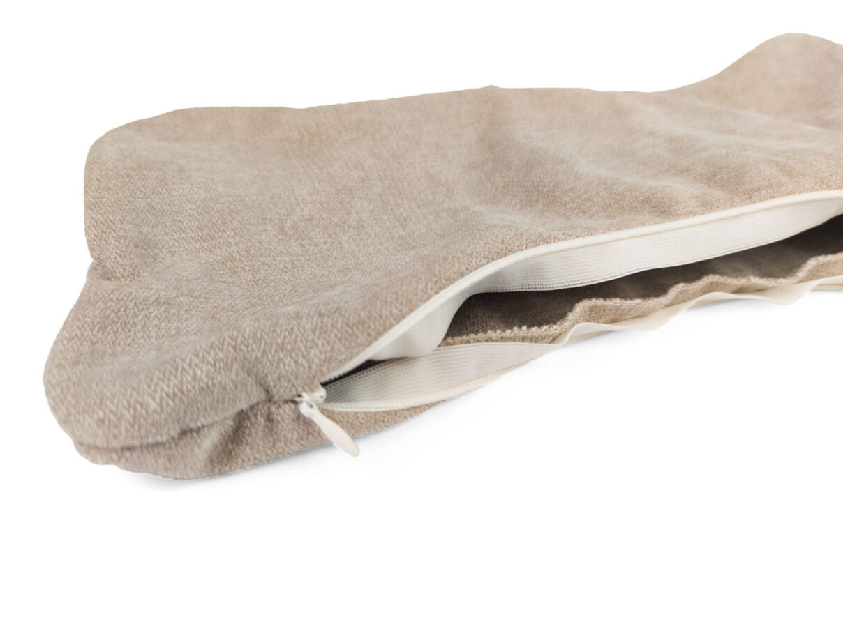 Leseknochenbezug – Chenille sand