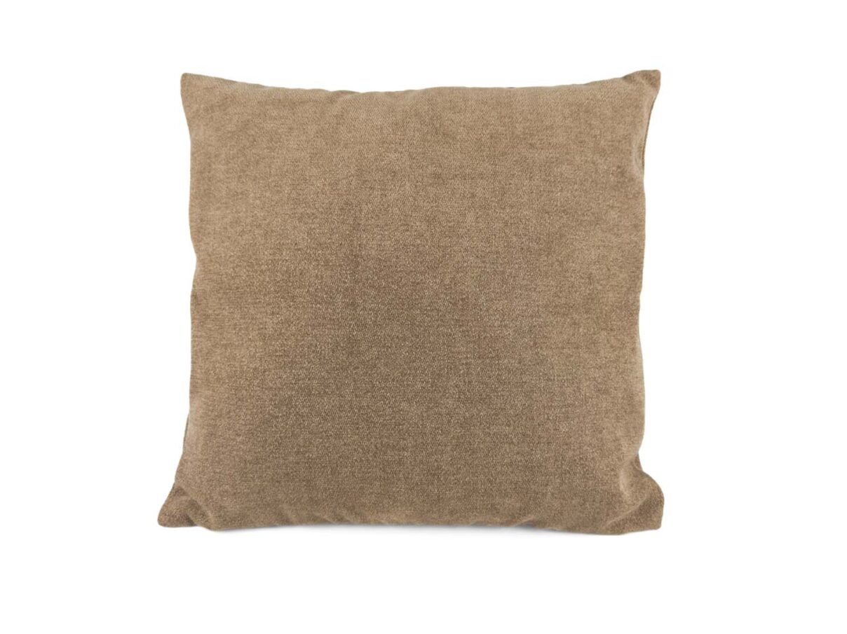 Kissenbezug 40x40cm – Chenille haselnussbraun