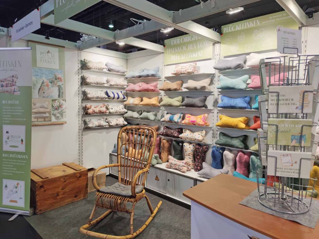 Plückefinken Stand auf der Frankfurter Buchmesse