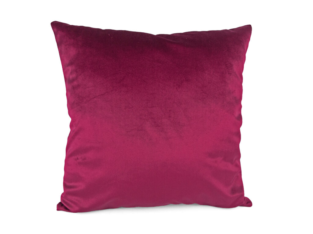 Kissenbezug 40x40cm – Samt bordeauxrot