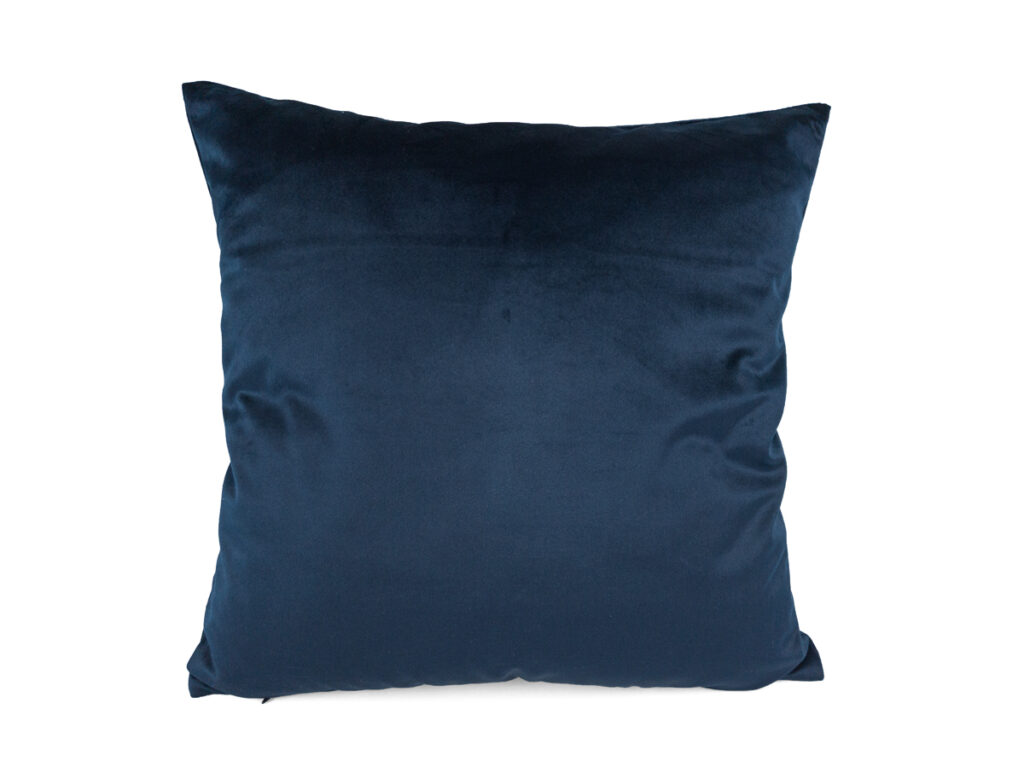 Kissenbezug 40x40cm – Samt mitternachtsblau