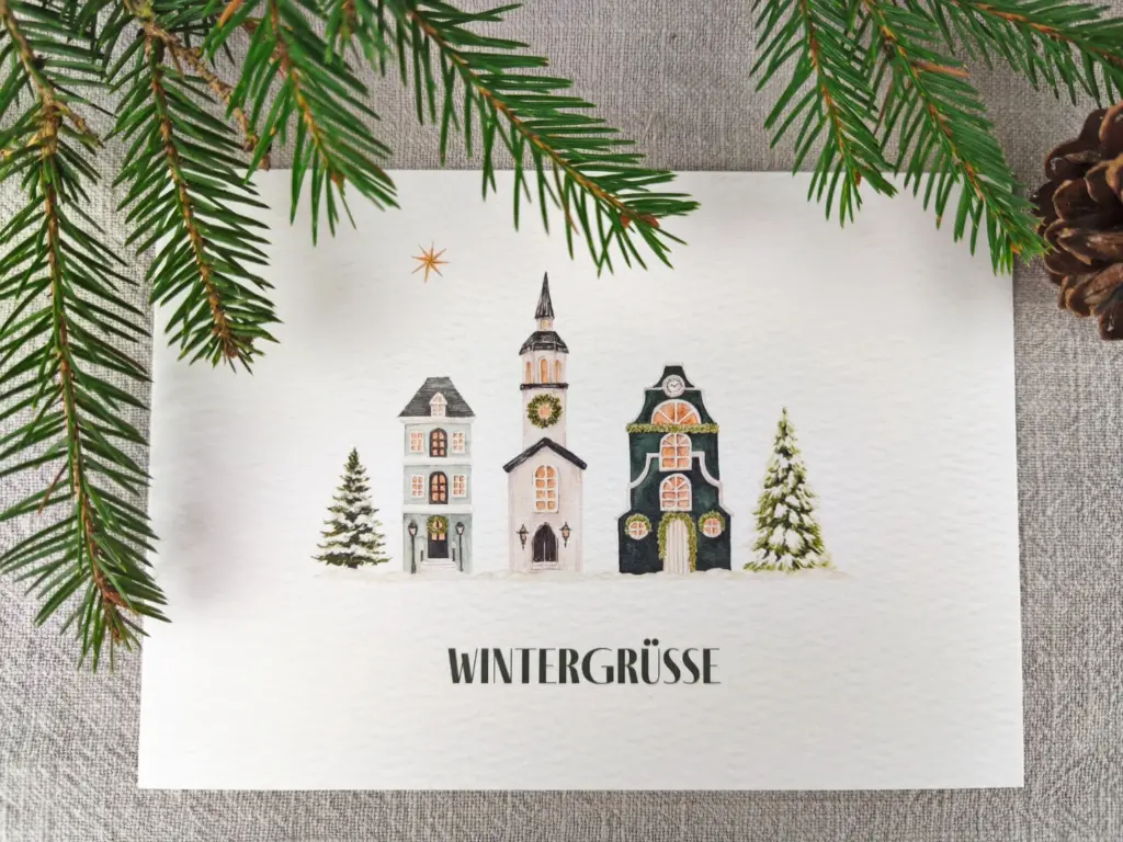 Postkarte - Wintergrüße – Bild 2