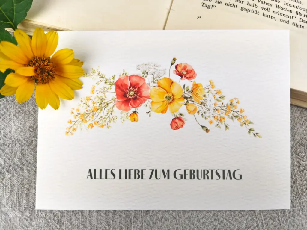 Postkarte - Alles Liebe zum Geburtstag – Bild 2