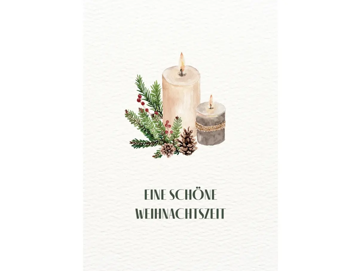 Postkarte – Eine schöne Weihnachtszeit