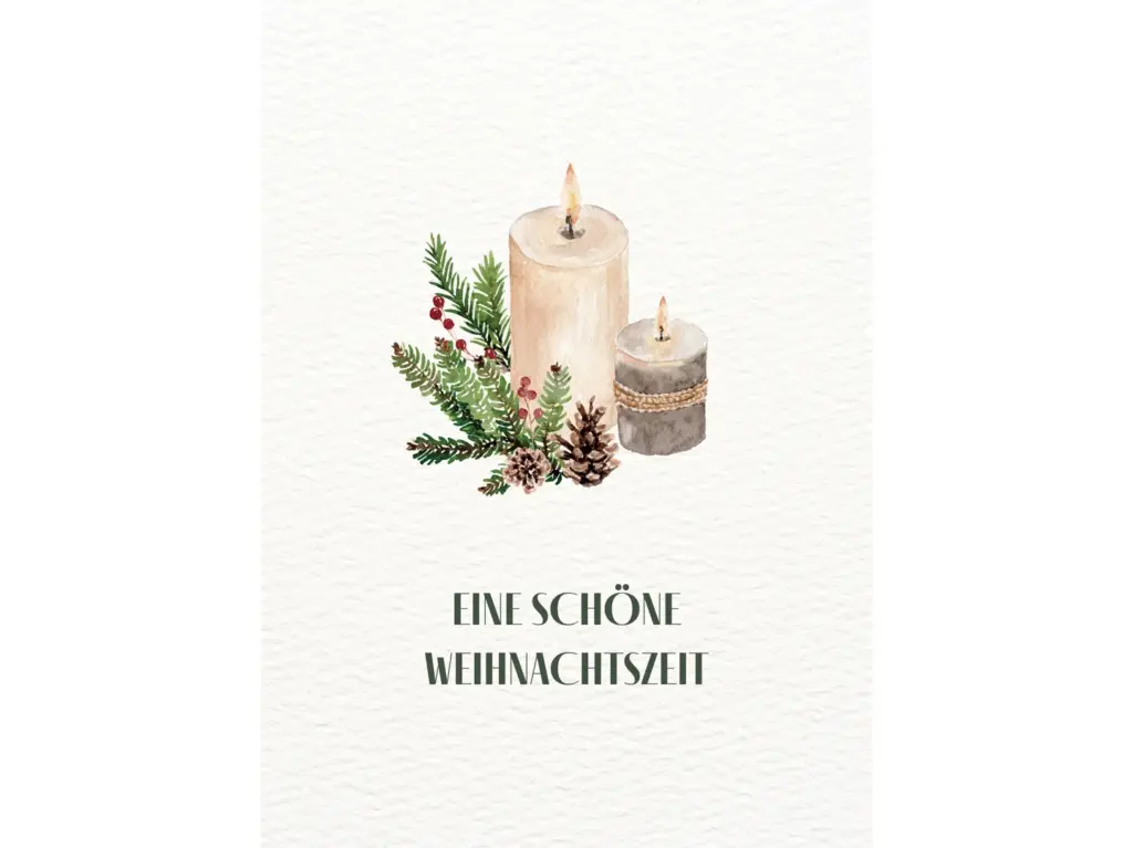 Postkarte - Eine schöne Weihnachtszeit