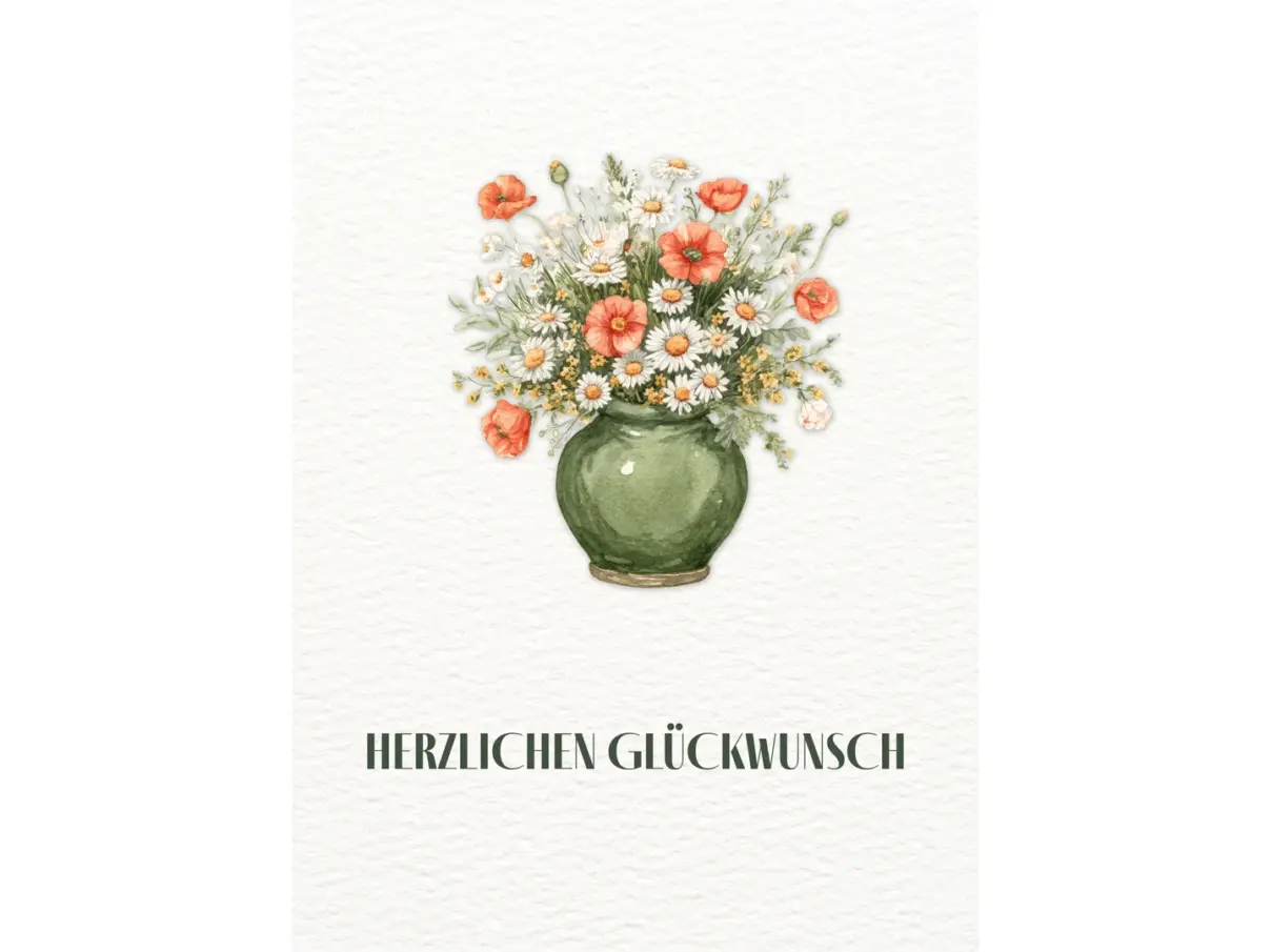 Postkarte – Herzlichen Glückwunsch